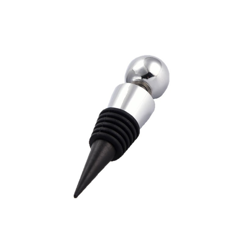 Stopper conic pentru vin, cu cap rotund, sigilare a vinului – dop din aliaj de aluminiu