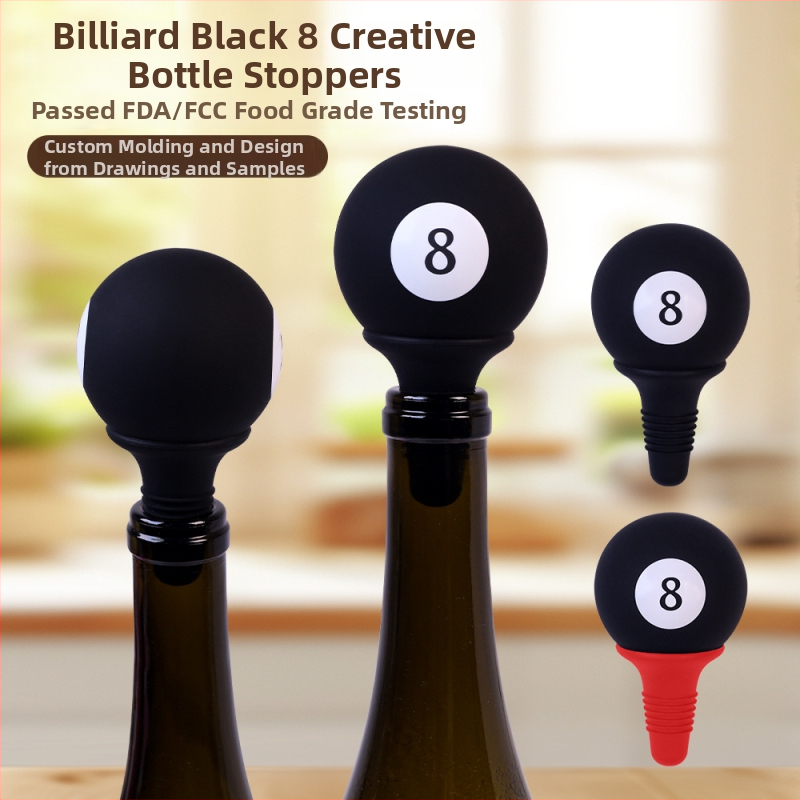 Stopper creativ din silicon pentru sticla de vin, sigilare etanșă împotriva scurgerilor pentru băuturi (bere, vin), silicon alimentar.