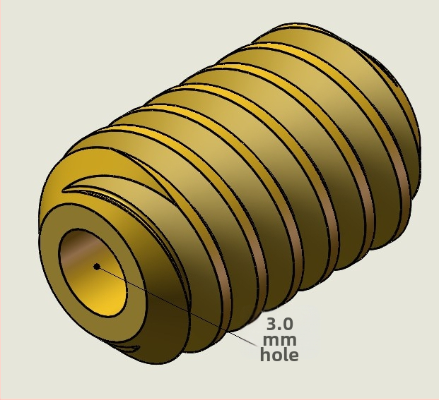 5840-31ZY vretenový motor s reduktorom, modul 0.5M, motor 555