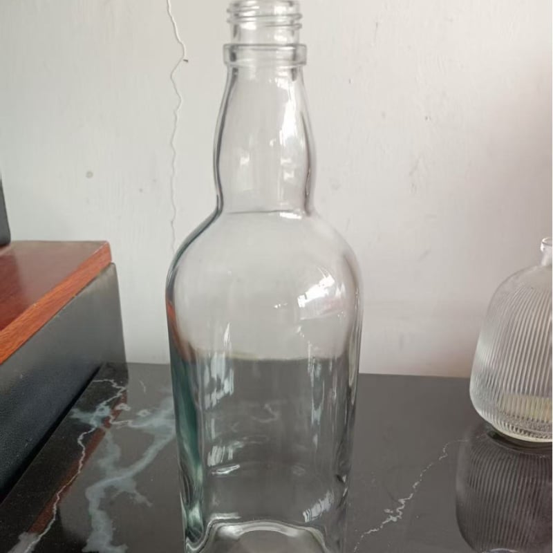 Prozirna staklena boca za vino, 700 ml, s plutenim čepom, prazna boca za skladištenje vina