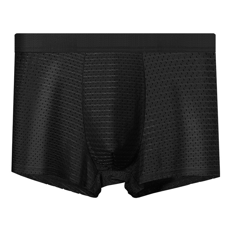 Muške bešivne boxerice, prozračan ice silk, srednji dio struka, jednobojne Canokov