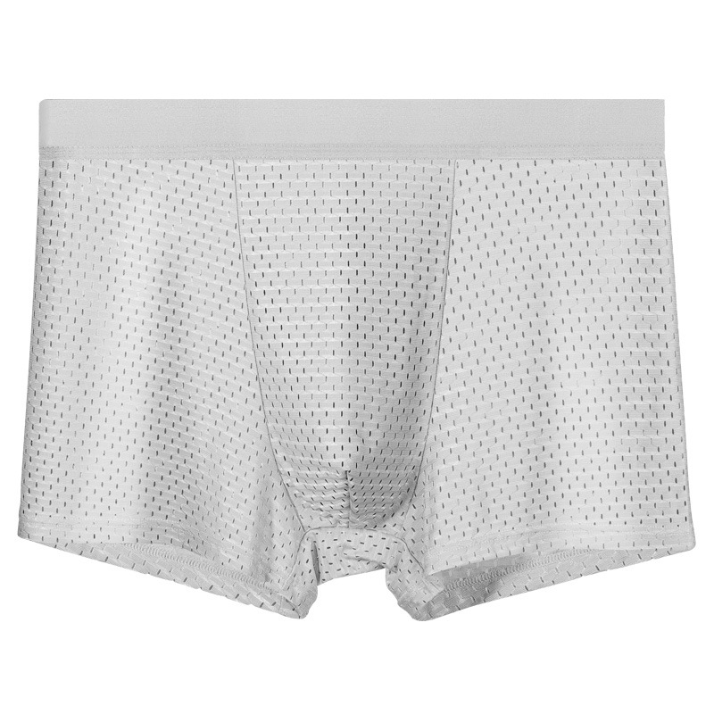 Muške bešivne boxerice, prozračan ice silk, srednji dio struka, jednobojne Canokov