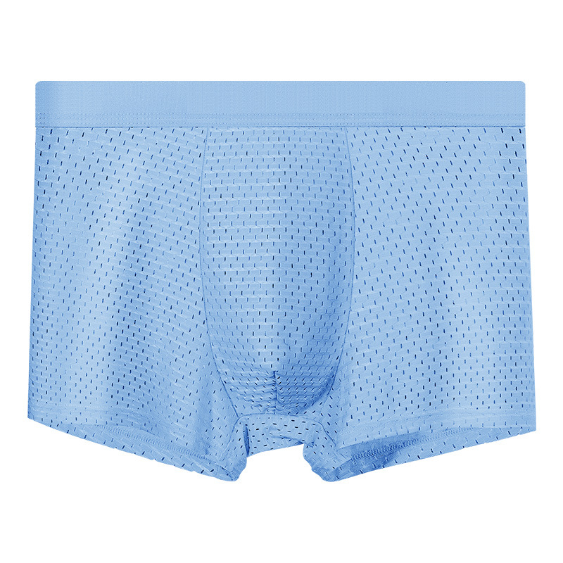 Muške bešivne boxerice, prozračan ice silk, srednji dio struka, jednobojne Canokov