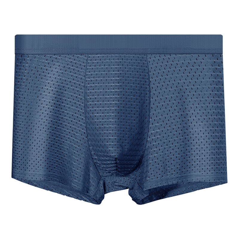 Muške bešivne boxerice, prozračan ice silk, srednji dio struka, jednobojne Canokov