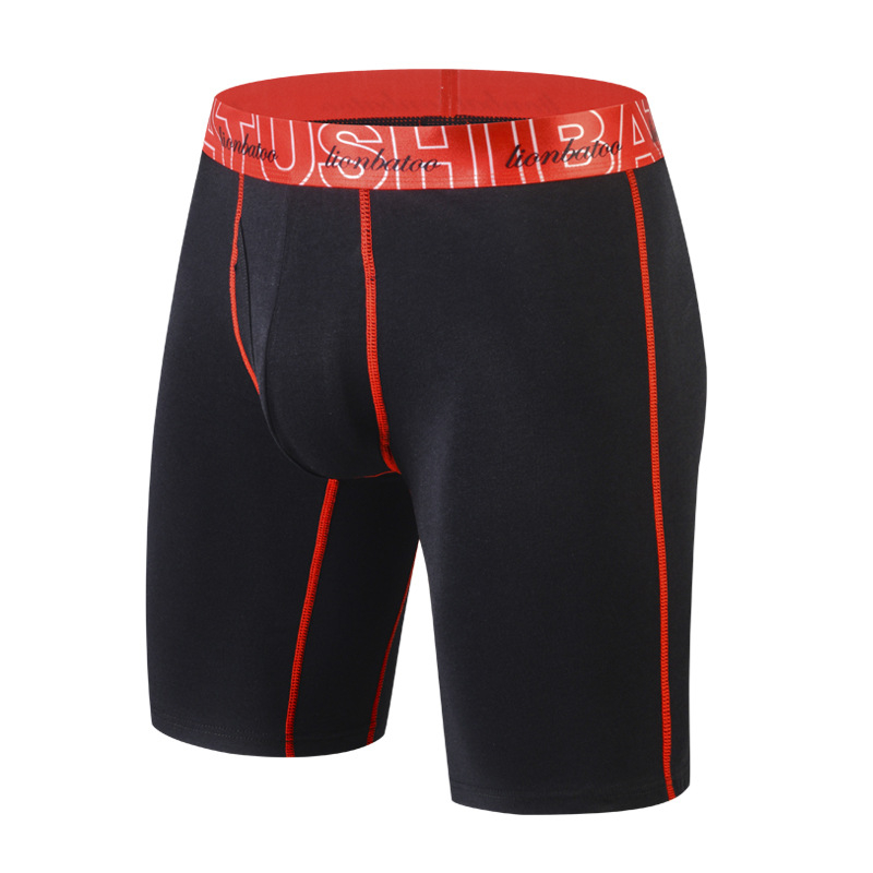 Muške boxerice od 100% pamuka, s produženom dužinom, prozračne sportske gaćice