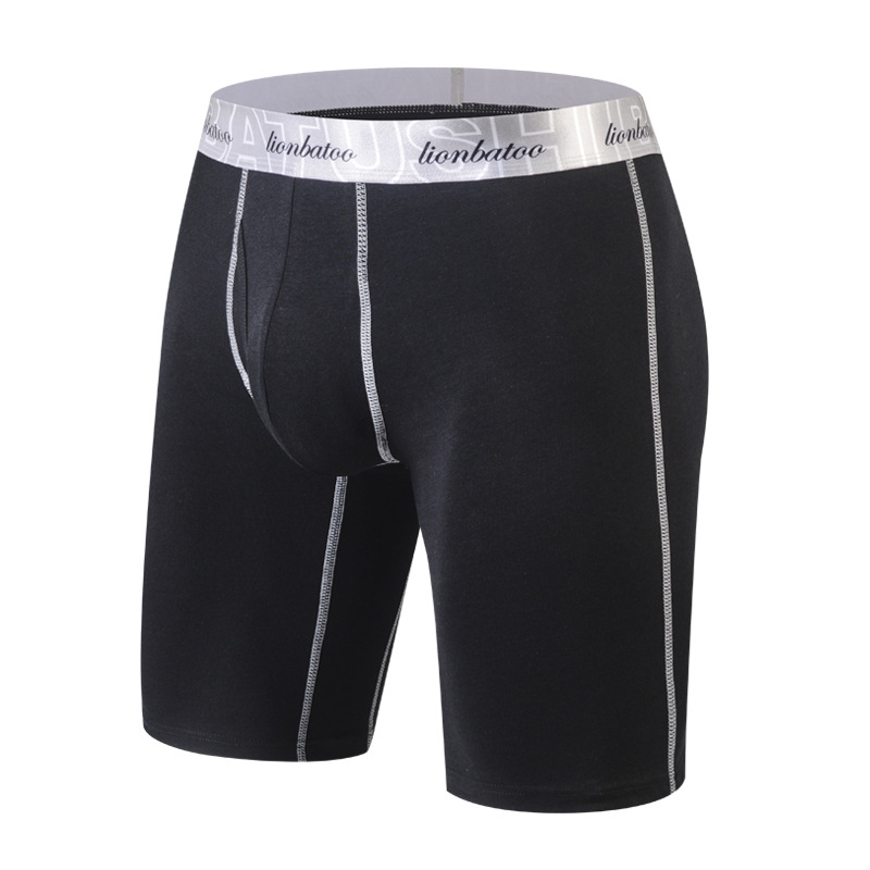 Muške boxerice od 100% pamuka, s produženom dužinom, prozračne sportske gaćice
