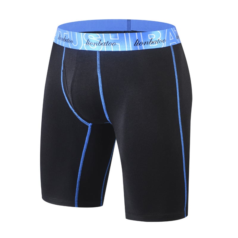 Muške boxerice od 100% pamuka, s produženom dužinom, prozračne sportske gaćice