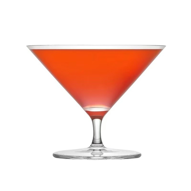 Kimura în stil japonez: pahar de cocktail cu picior scurt, formă triunghiulară, ultra-subțire, 101–200 ml, cristal.