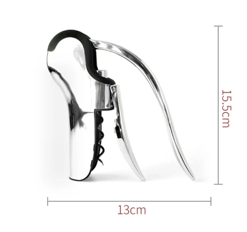 Deschizător de vin manual tip gooseneck, pentru uz casnic