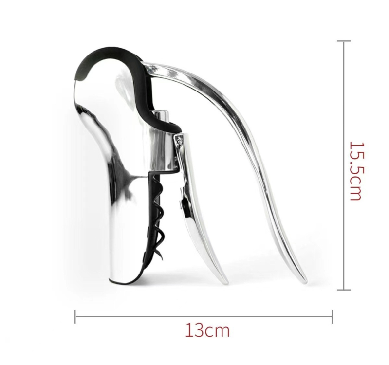 Deschizător de vin manual tip gooseneck, pentru uz casnic