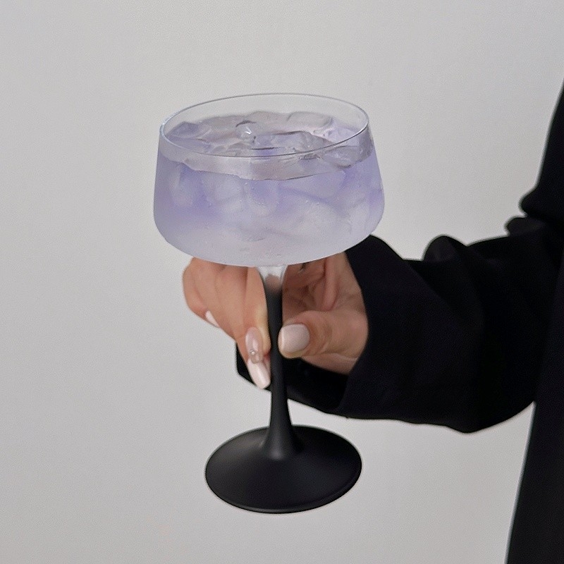 Gobelet Kimura în stil japonez cu turn de cristal – pentru cocktailuri, pahar de martini și pahar de vin cu fructe