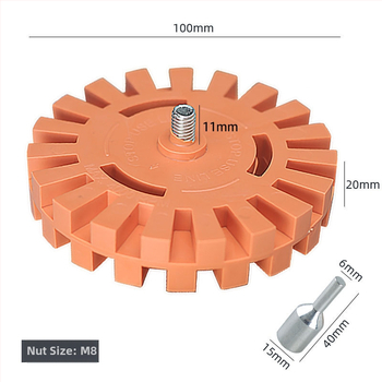 Disc pneumatic pentru îndepărtarea adezivului cu cap de șlefuire de 4 inch