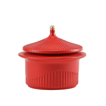 Recipient ceramic pentru ceai, inspirat de Orașul Interzis, cu capac mare, etanș, rezistent la umezeală, recipient de depozitare de înaltă calitate.