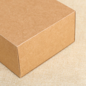 Cutie Kraft din carton negru, cu sertar dreptunghiular pentru ceai parfumat și produse de machiaj – ambalaj cadou