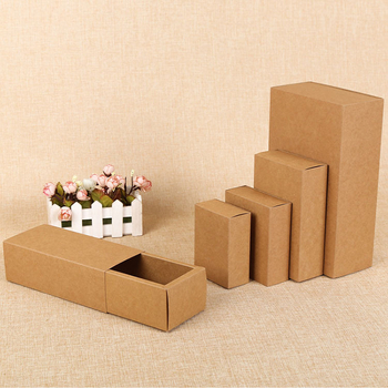 Cutie Kraft din carton negru, cu sertar dreptunghiular pentru ceai parfumat și produse de machiaj – ambalaj cadou