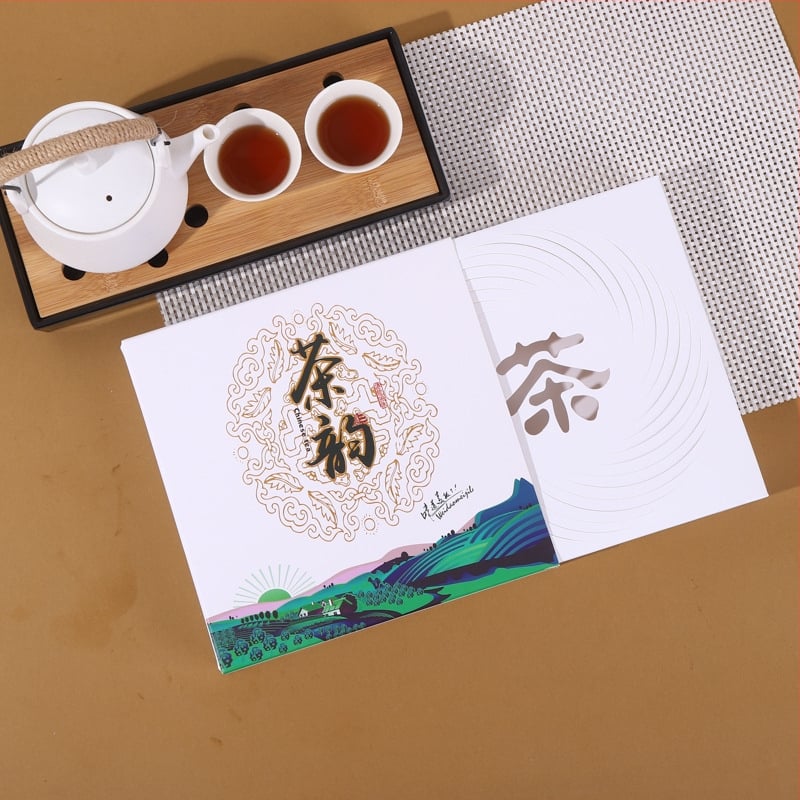 Cutie de ambalaj pentru Pu'er tea cake, 357 g, personalizabilă cu logo imprimat – cadou și cutie de depozitare