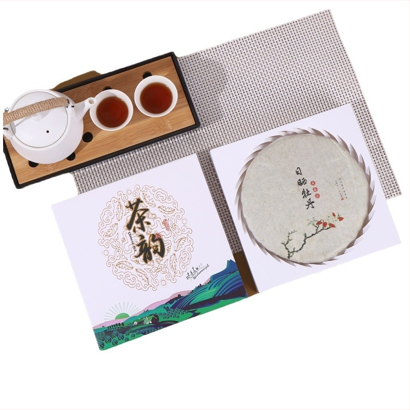 Cutie de ambalaj pentru Pu'er tea cake, 357 g, personalizabilă cu logo imprimat – cadou și cutie de depozitare