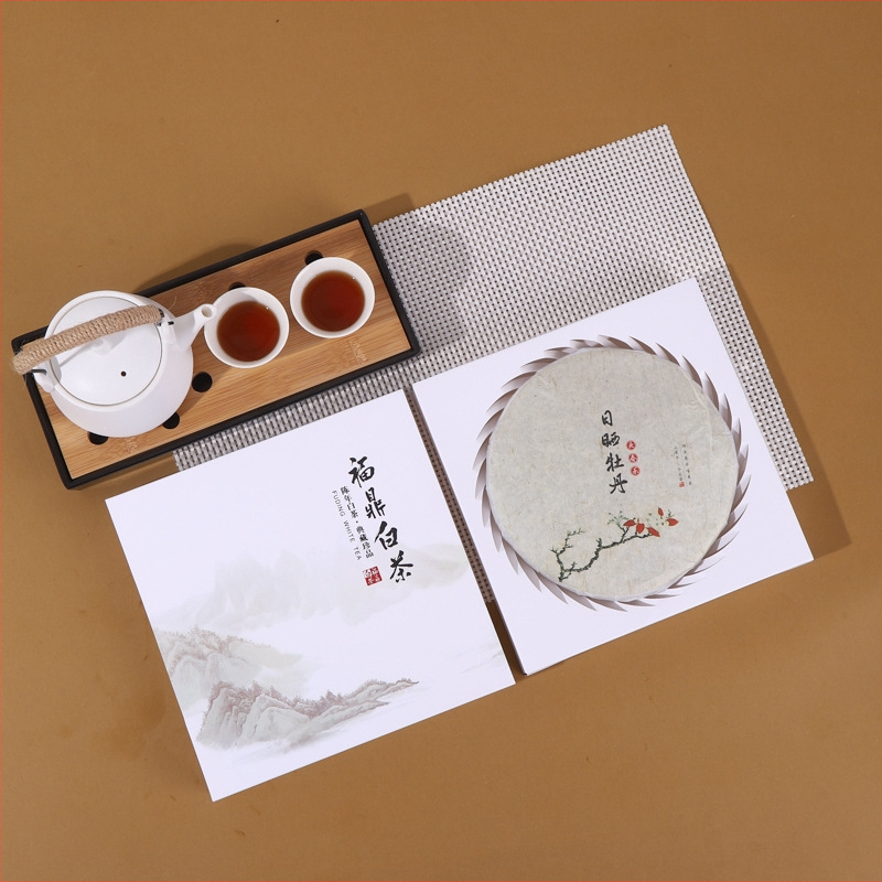Cutie de ambalaj pentru Pu'er tea cake, 357 g, personalizabilă cu logo imprimat – cadou și cutie de depozitare