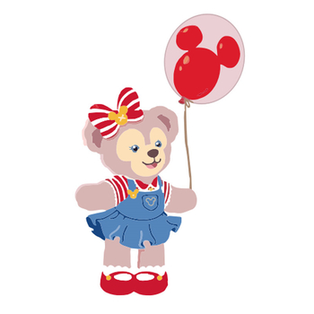 Stickere pentru vehicule electrice cu design drăguț Duffy Bear StellaLou – pentru motociclete, laptopuri și bagaje