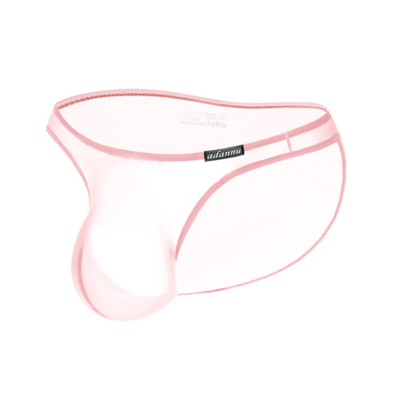Muške gaćice niskog struka, prozirne, prozračne bikini briefs s podizanjem bokova, mali trokut AD702