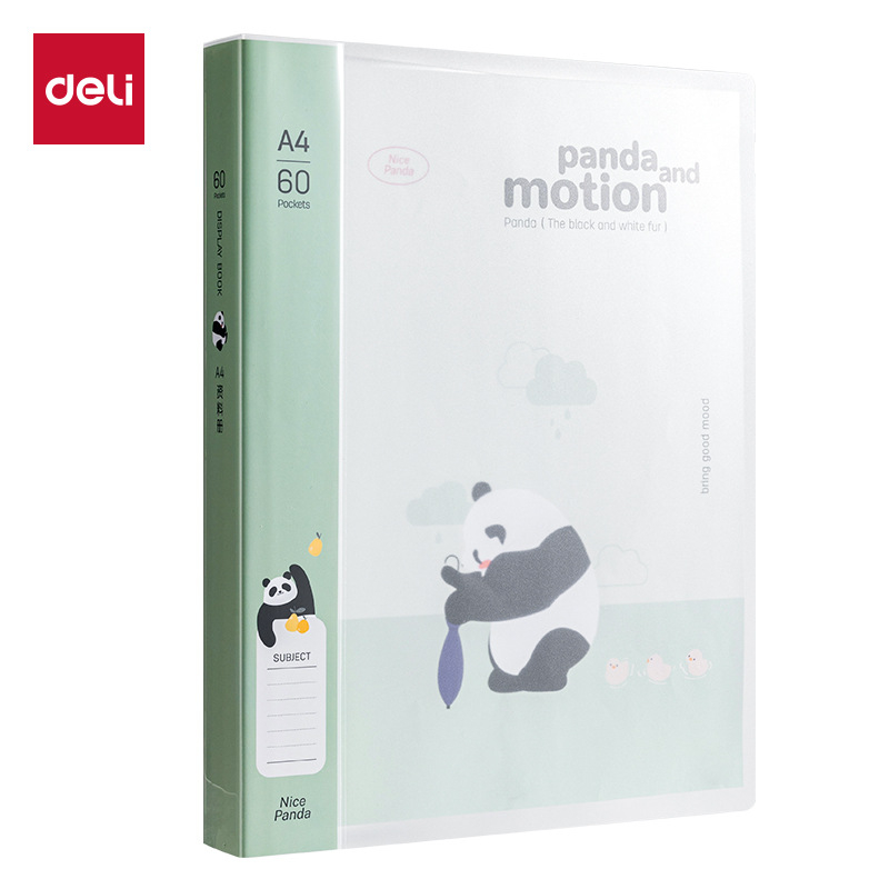 Deli XM703 Panda Series dosar de documente pentru birou, 30/40/60 de pagini