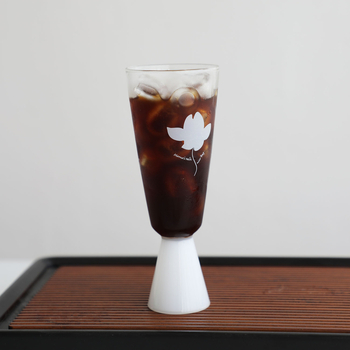 Pahar din sticlă Gongfu pentru ceai și cafea, stil japonez, minimalist modern, fără mâner, rezistent la temperaturi ridicate