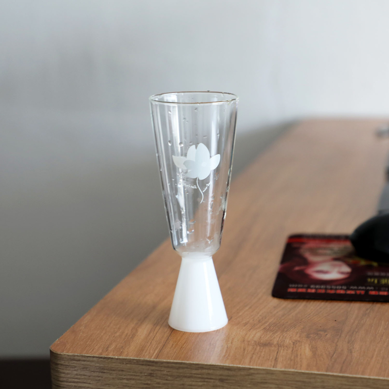 Pahar din sticlă Gongfu pentru ceai și cafea, stil japonez, minimalist modern, fără mâner, rezistent la temperaturi ridicate