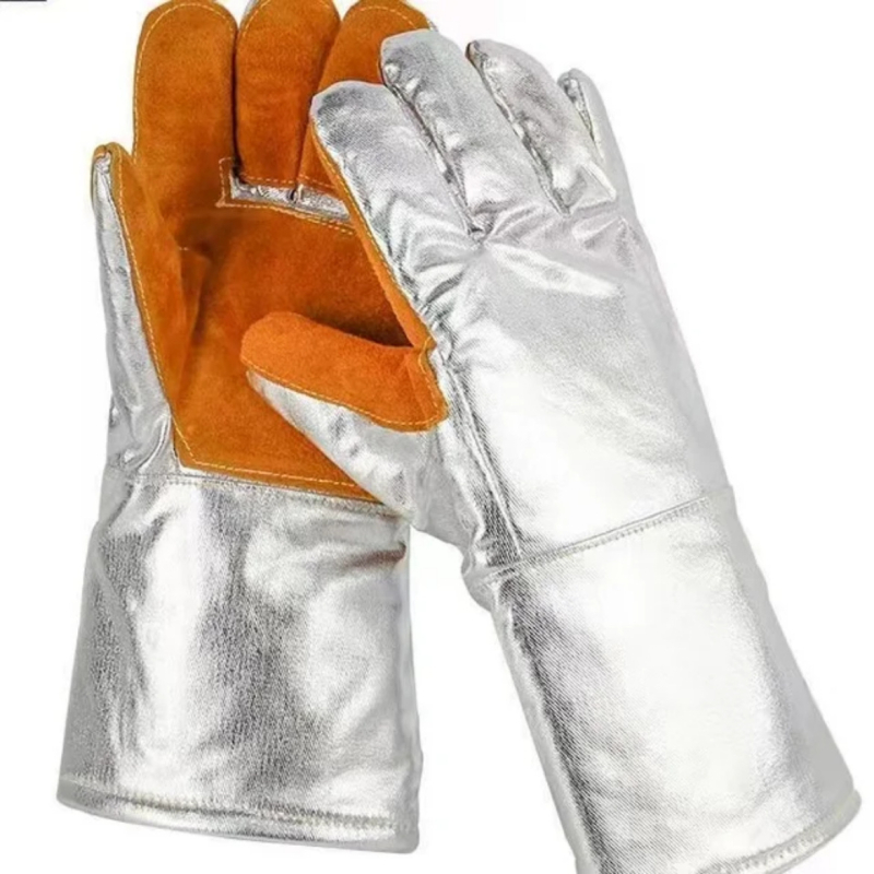 Mănuși izolante din folie de aluminiu – protecție la temperaturi înalte, rezistente la foc, protecție împotriva radiațiilor, anti-arsuri