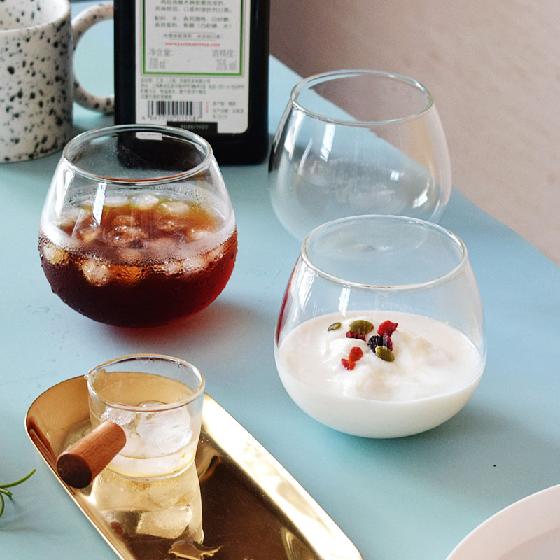 Pahar transparent din sticlă borosilicată pentru cupluri, pahar de cocktail pentru bar, băuturi și sucuri