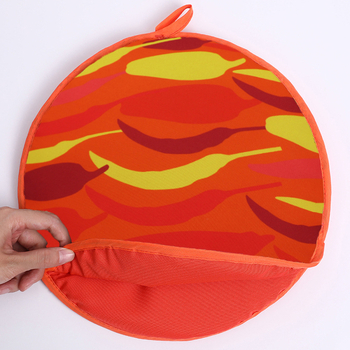 Geantă izolantă rotundă pentru tortilla, imprimare digitală pe ambele fețe