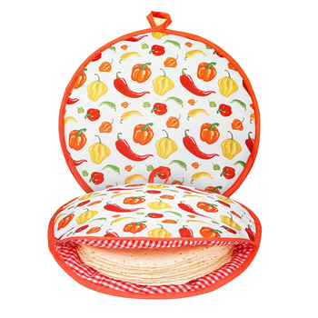 Geantă izolantă rotundă pentru tortilla, imprimare digitală pe ambele fețe