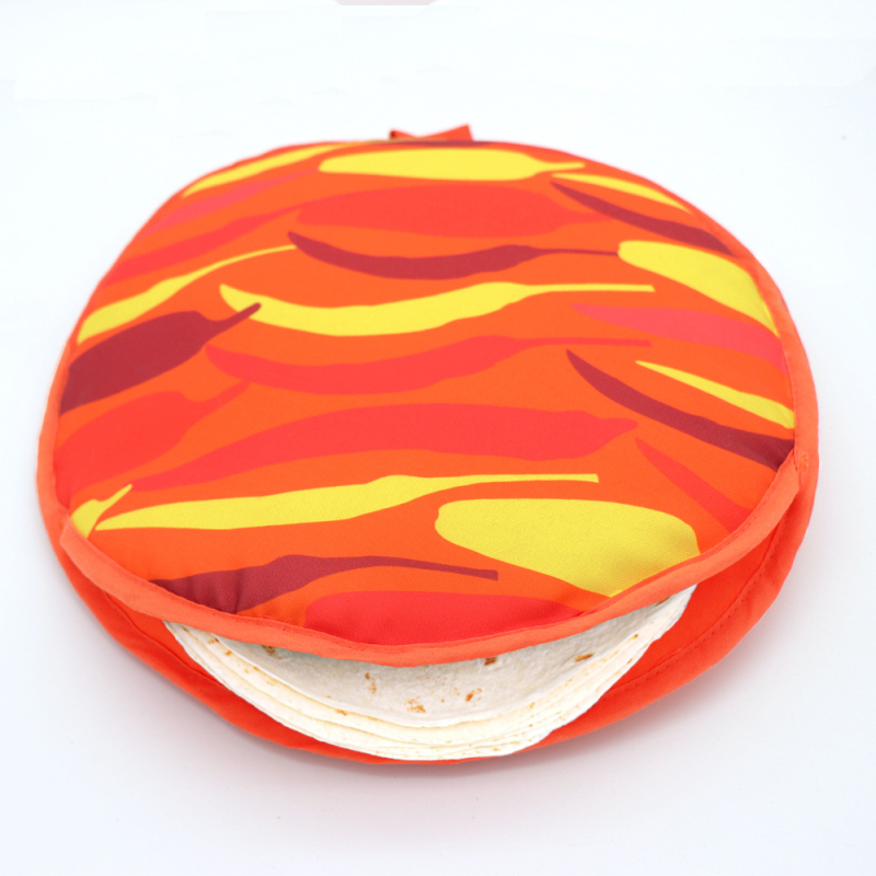 Geantă izolantă rotundă pentru tortilla, imprimare digitală pe ambele fețe