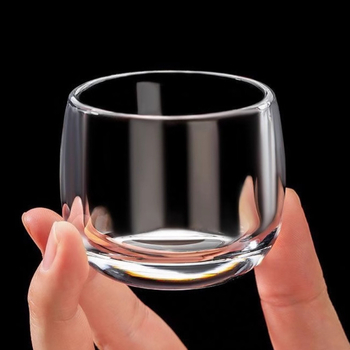 Ceașă de ceai din sticlă de borosilikat înalt, transparentă, dintr-un singur strat, rezistentă la temperaturi mari, minimalistă, mic pahar pentru lapte sau cafea