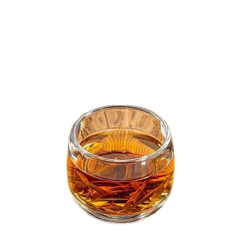 Ceașă de ceai din sticlă de borosilikat înalt, transparentă, dintr-un singur strat, rezistentă la temperaturi mari, minimalistă, mic pahar pentru lapte sau cafea