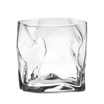 Pahar de vin din cristal în stil Edo Kiriko — design cu hârtie creponată, ediție limitată, 201–300 ml