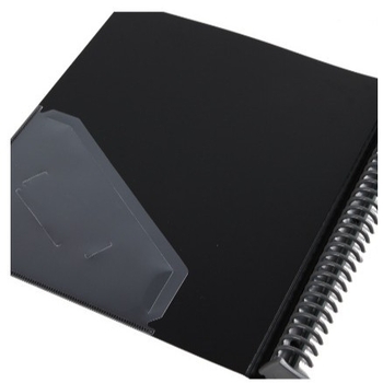 NF407A-S Dosar cu foi detașabile pentru birou, clips din plastic, A4, 30 găuri, 40 buzunare