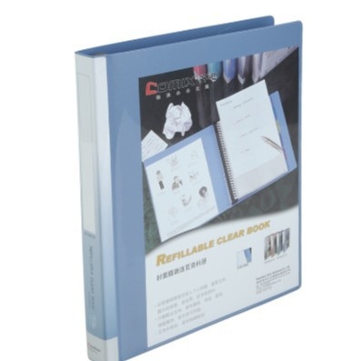 NF407A-S Dosar cu foi detașabile pentru birou, clips din plastic, A4, 30 găuri, 40 buzunare