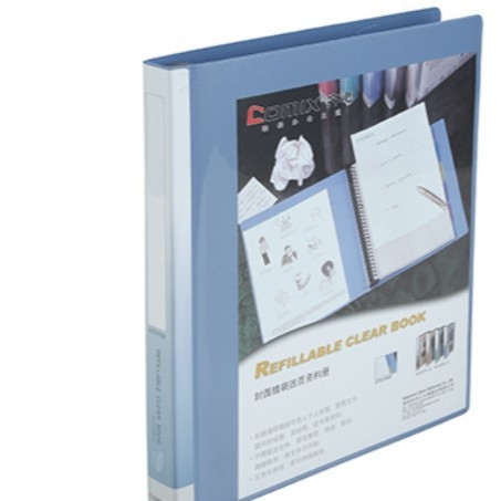 NF407A-S Dosar cu foi detașabile pentru birou, clips din plastic, A4, 30 găuri, 40 buzunare