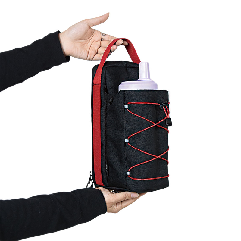 Husă izolantă pentru sticlă cu curea crossbody, personalizabilă, pentru drumeții în aer liber, capacitate mare, protecție anti-cădere