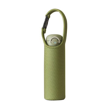 Husă pentru pahar din sticlă, 330 ml, cu cataramă, neopren izolant, anti-arzire, curea Lycra