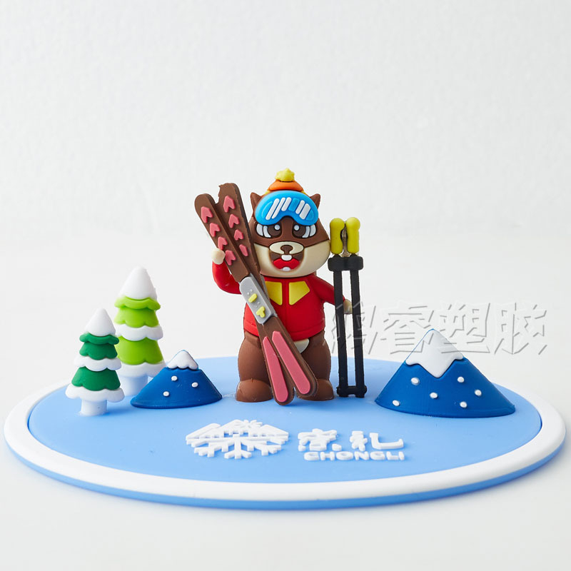 Capac de cană din silicon alimentar, design personalizat cu personaje de desene animate, 3D relief