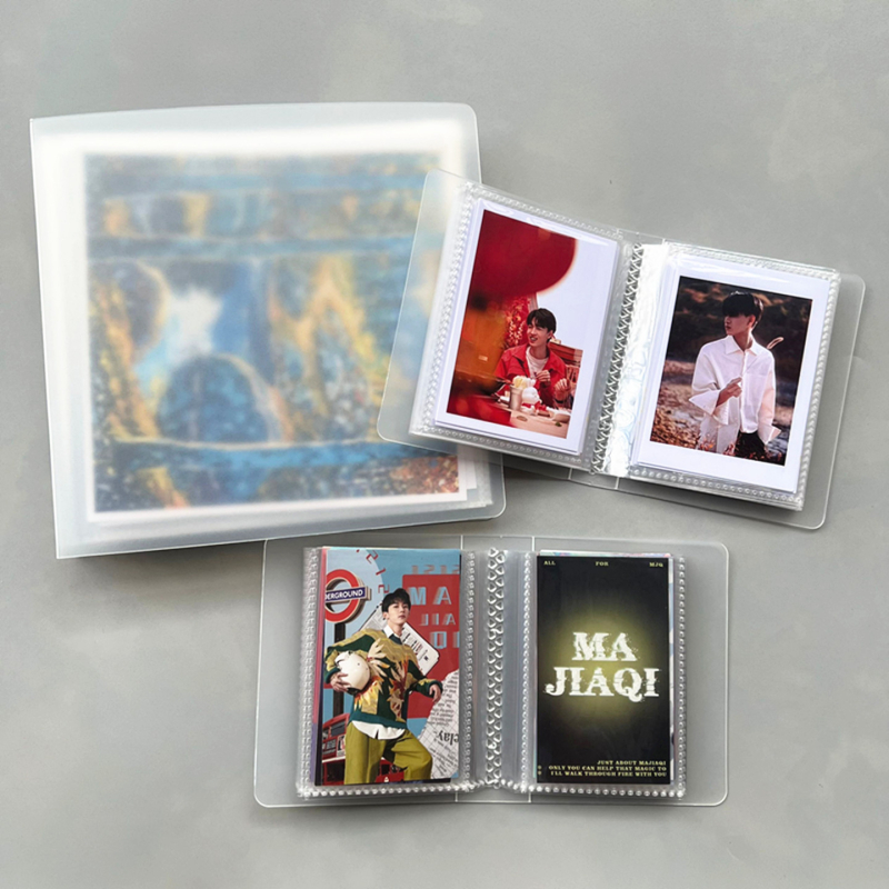 Album compact pentru carduri de 3 inch, pentru vizit Carduri bancare, cu pagini intercalate, dimensiune 15×15