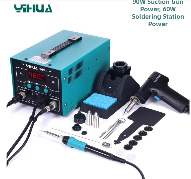 Yihua YH850 stanica na opravy s horúcim vzduchom, elektrostatický spájkovač YH936, regulácia teploty 937, konštantná teplota 939D, elektrické odsávanie cínu 948
