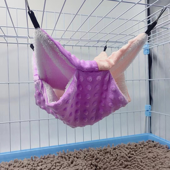 Topli dvostruko složeni četverosezonski hamak za mala kućna ljubimca: papiga, guinejska svinja i hamster.