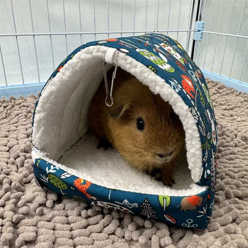 Hamsterovo pamukasto gnijezdo za zimu — vreća za spavanje i viseće gnijezdo