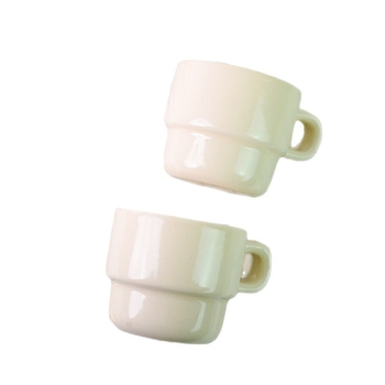 Cană ceramică de stivuire, design drăguț, cană pentru mic dejun și cafea
