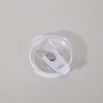 Capac transparent pentru tumbler de 20oz, cu capac push din silicon și pai – capac pentru cafea