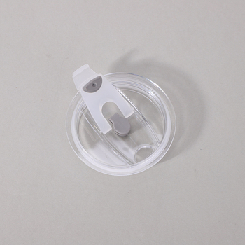 Capac transparent pentru tumbler de 20oz, cu capac push din silicon și pai – capac pentru cafea