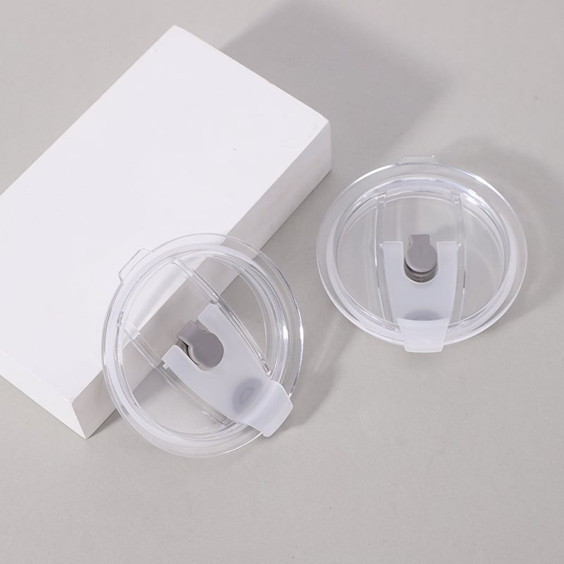 Capac transparent pentru tumbler de 20oz, cu capac push din silicon și pai – capac pentru cafea