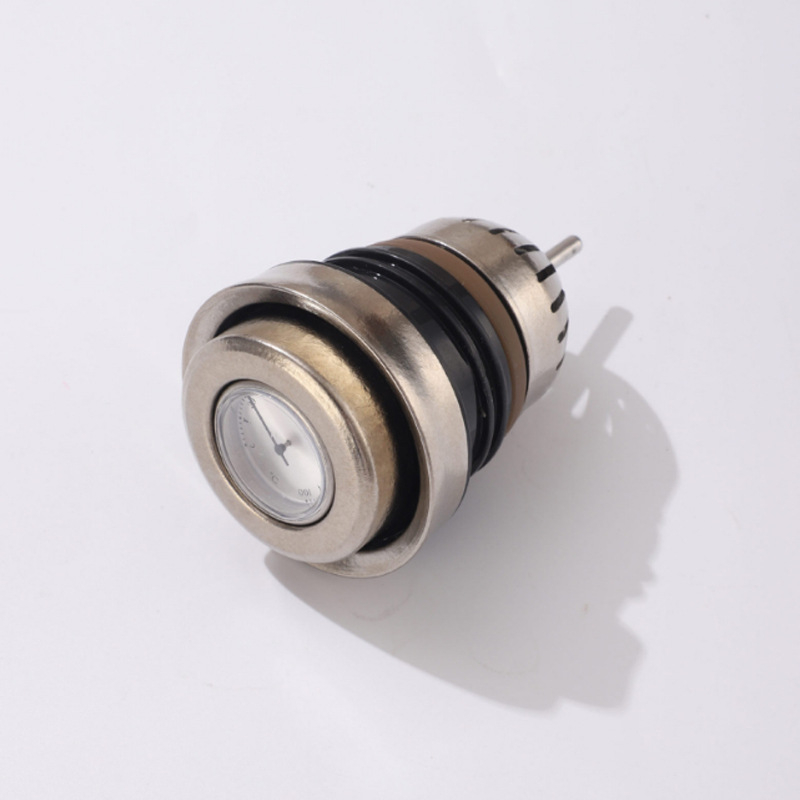 Capac termos din titan pur cu afișaj mecanic al temperaturii, capac magnetic pentru paharul cu apă și capac interior cu sită pentru ceai